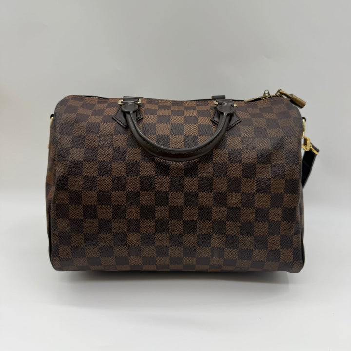 Louis Vuitton Brown Damier Speedy Bandouliere 30 Handbag - Lux Central