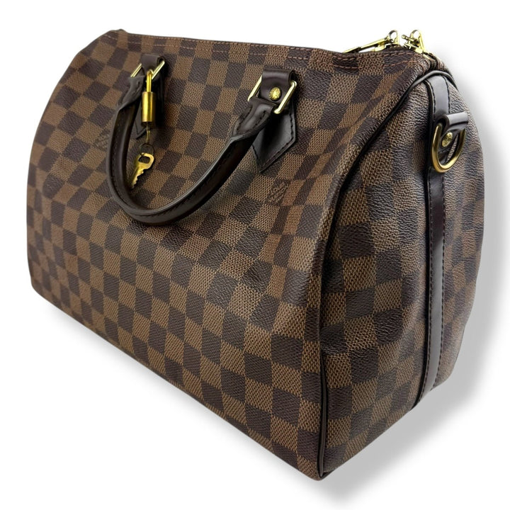 Louis Vuitton Brown Damier Speedy Bandouliere 30 Handbag - Lux Central
