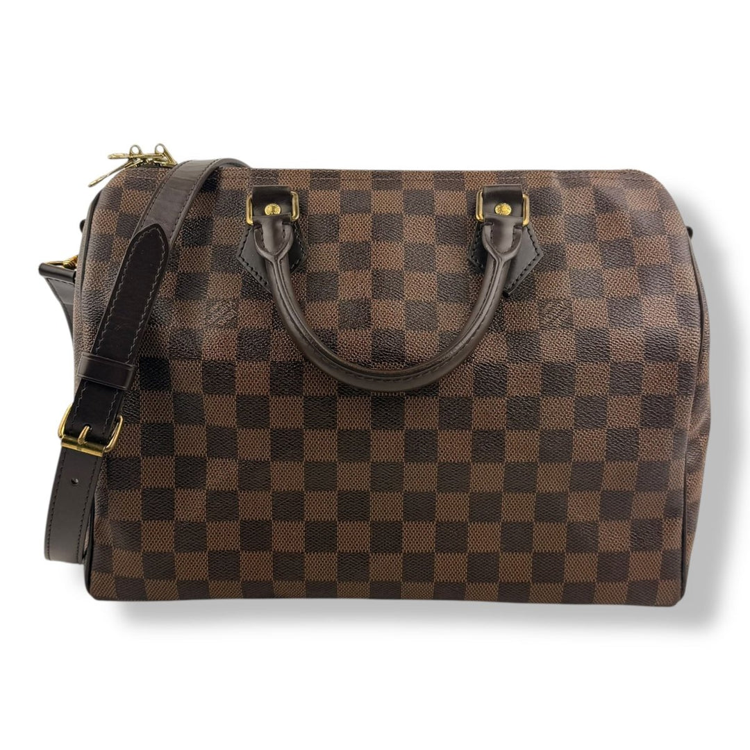 Louis Vuitton Brown Damier Speedy Bandouliere 30 Handbag - Lux Central
