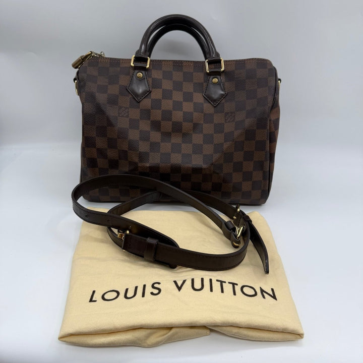 Louis Vuitton Brown Damier Speedy Bandouliere 30 Handbag - Lux Central