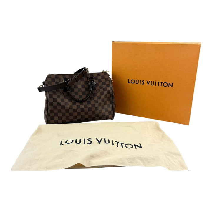 Louis Vuitton Brown Damier Speedy Bandouliere 30 Handbag - Lux Central