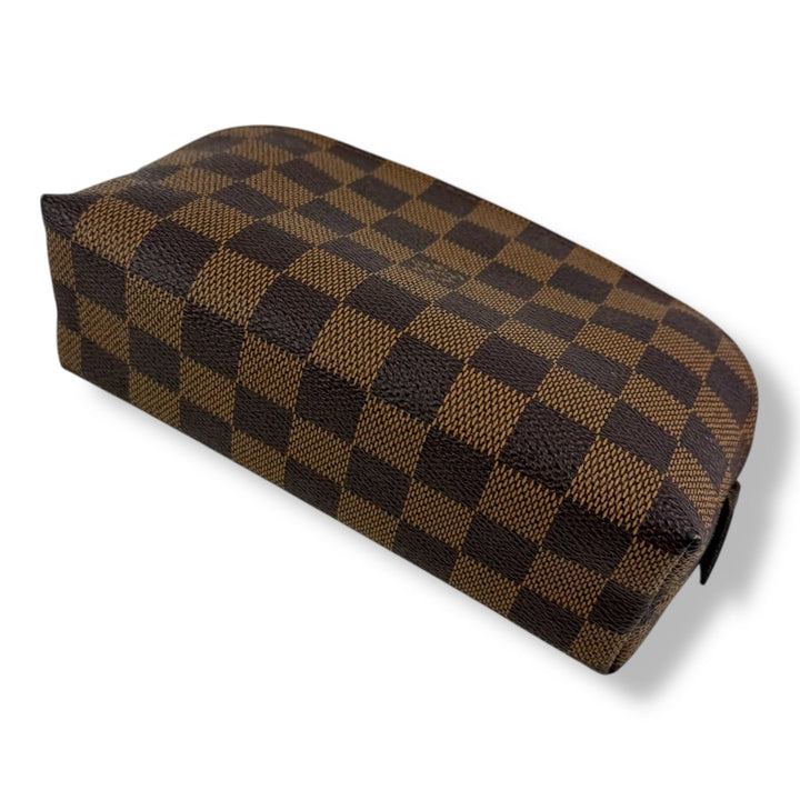 Louis Vuitton Brown Damier Travel Cosmetic PM Pouch - Lux Central