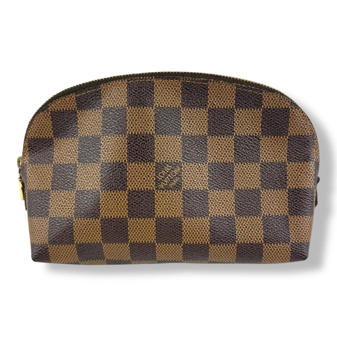 Louis Vuitton Brown Damier Travel Cosmetic Pouch - Lux Central