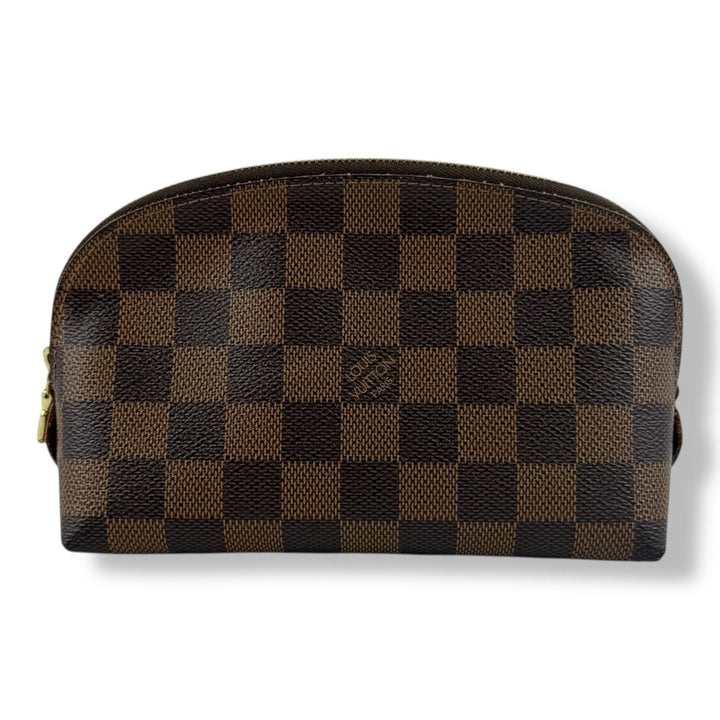 Louis Vuitton Brown Damier Travel Cosmetic Pouch - Lux Central