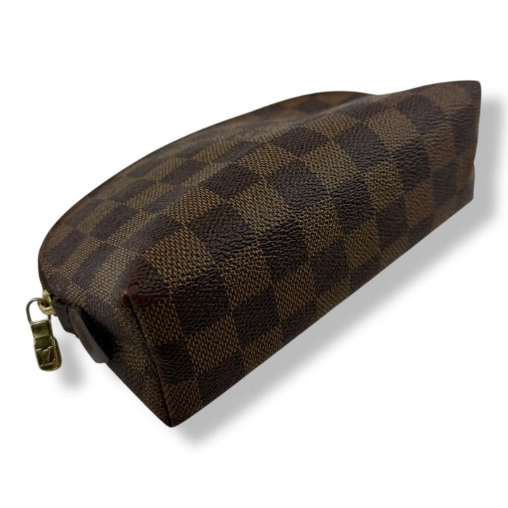 Louis Vuitton Brown Damier Travel Cosmetic Pouch - Lux Central