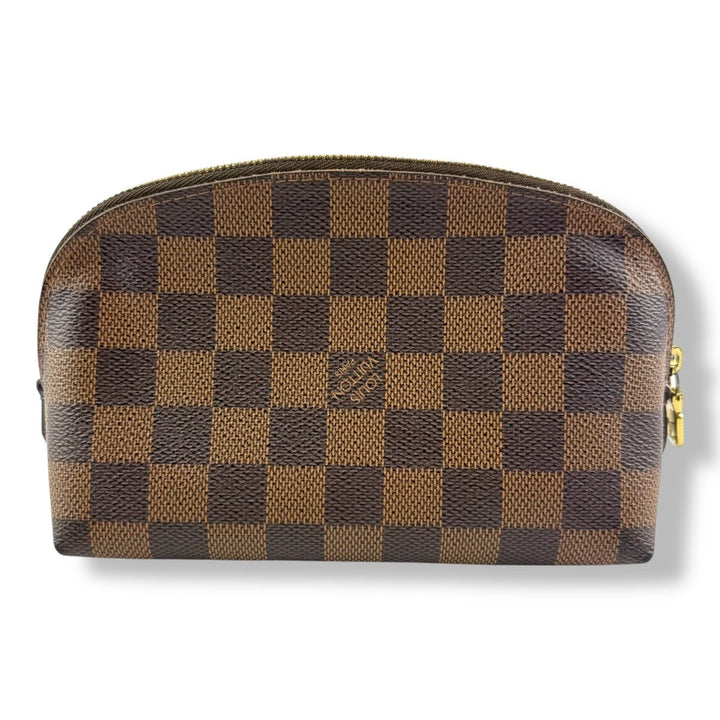 Louis Vuitton Brown Damier Travel Cosmetic Pouch - Lux Central