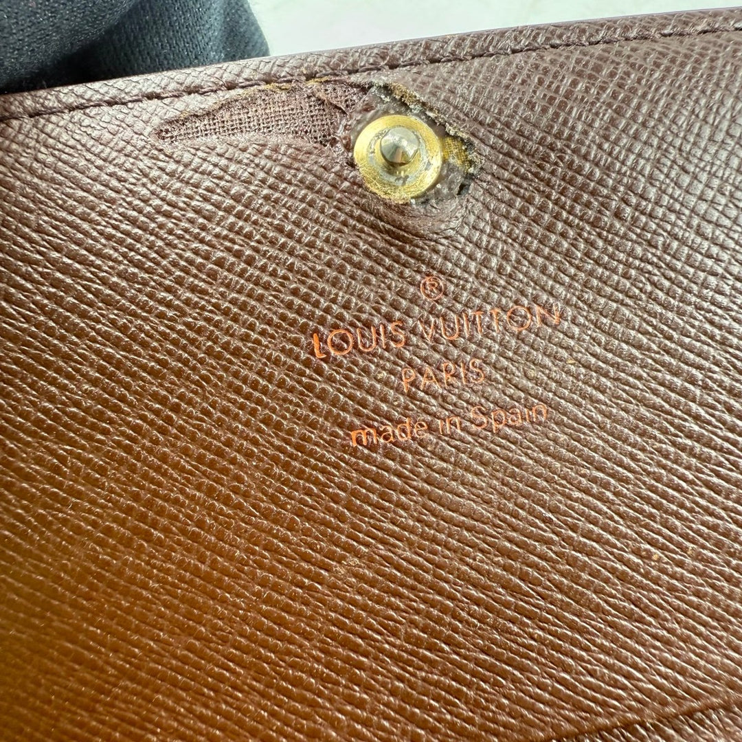 Louis Vuitton Brown Damier Zippy Clip Purse - Lux Central
