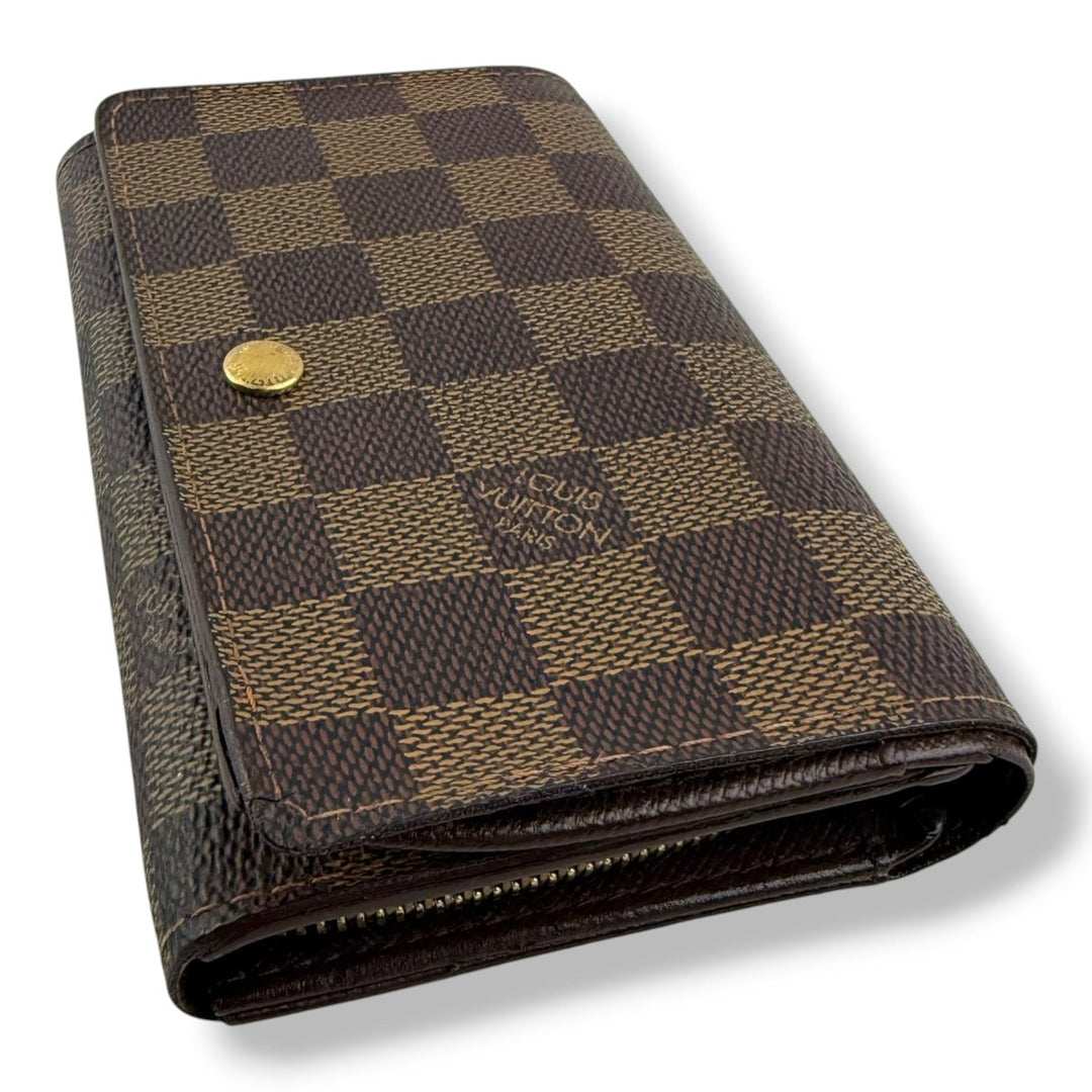 Louis Vuitton Brown Damier Zippy Clip Purse - Lux Central