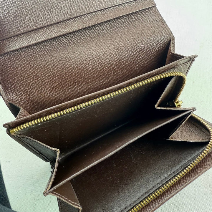 Louis Vuitton Brown Damier Zippy Clip Purse - Lux Central