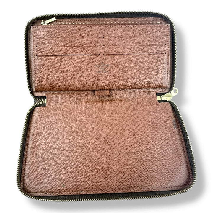 Louis Vuitton Brown Damier Zippy Purse - Lux Central