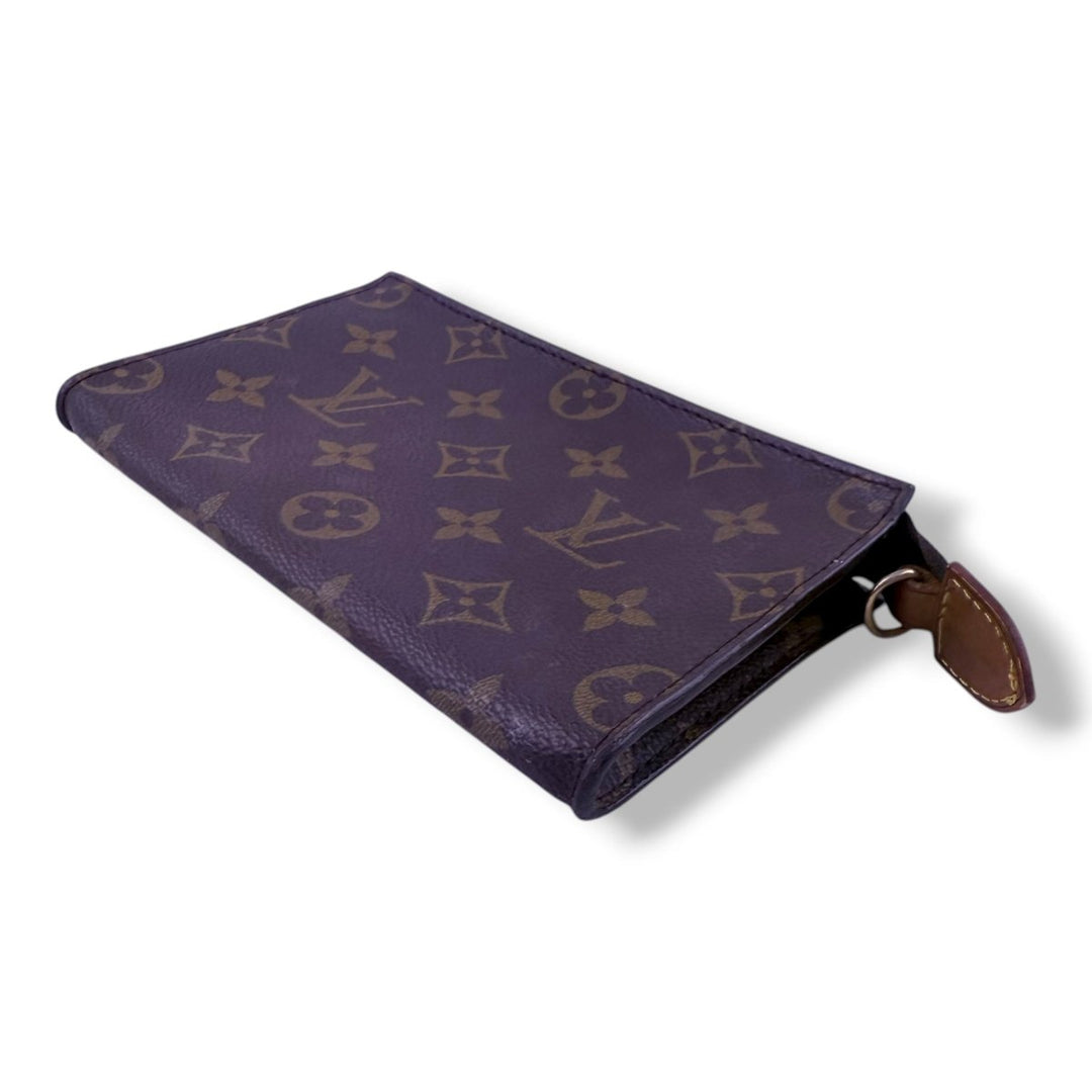 Louis Vuitton Brown Monogram 16 Classic Signature Mini Bucket Pouch Bag - Lux Central
