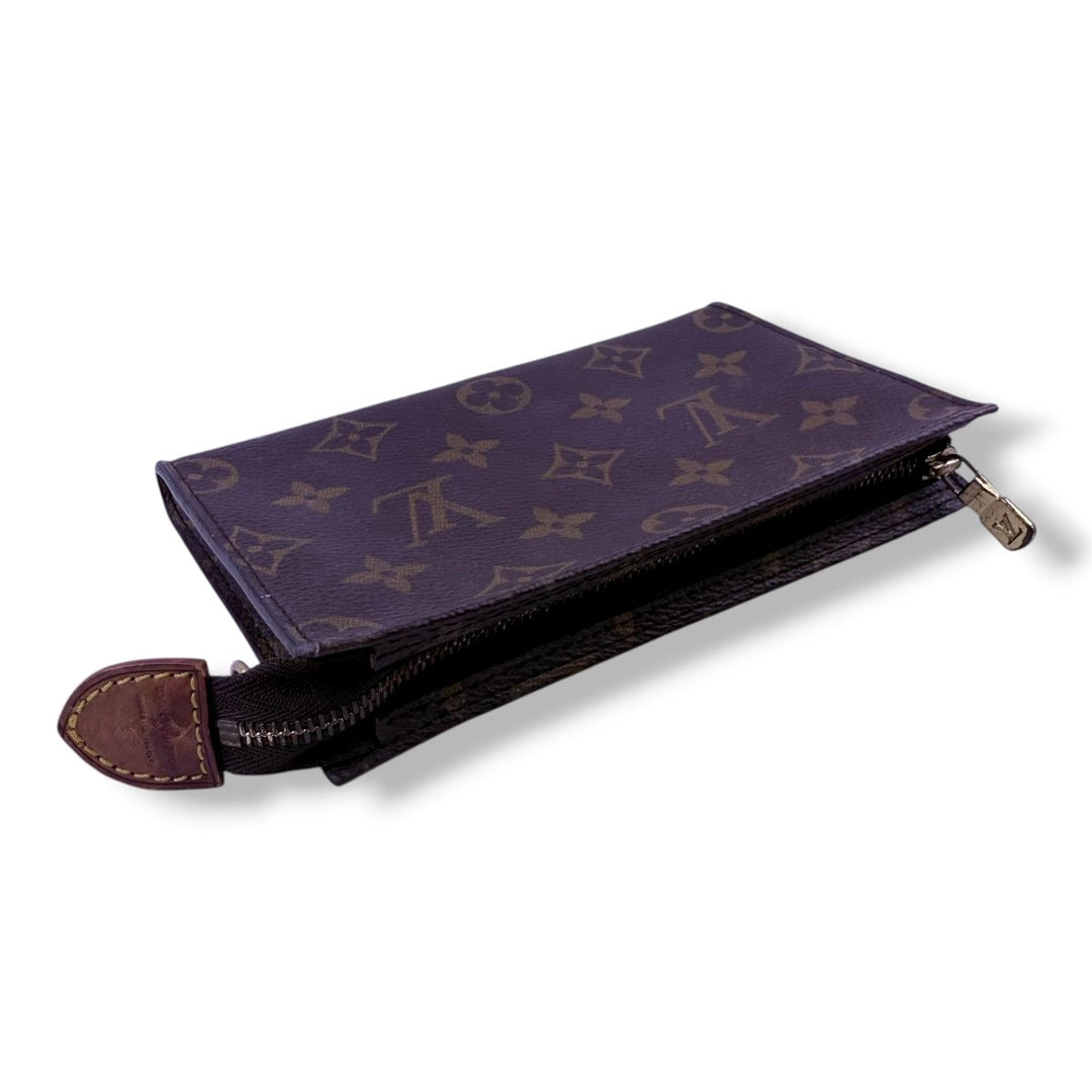 Louis Vuitton Brown Monogram 16 Classic Signature Mini Bucket Pouch Bag - Lux Central