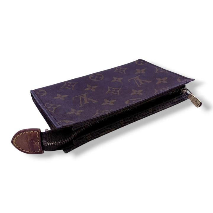 Louis Vuitton Brown Monogram 16 Classic Signature Mini Bucket Pouch Bag - Lux Central