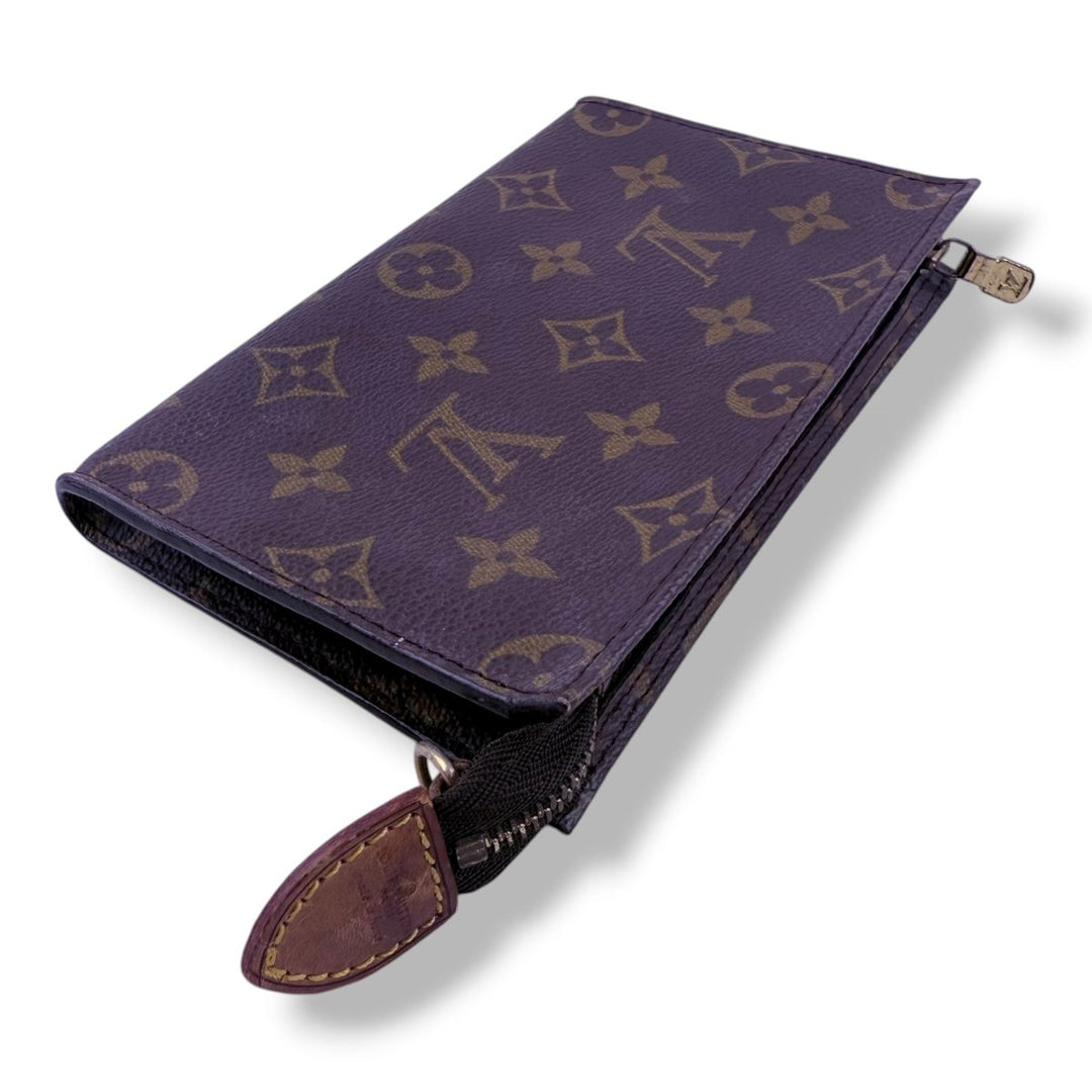 Louis Vuitton Brown Monogram 16 Classic Signature Mini Bucket Pouch Bag - Lux Central