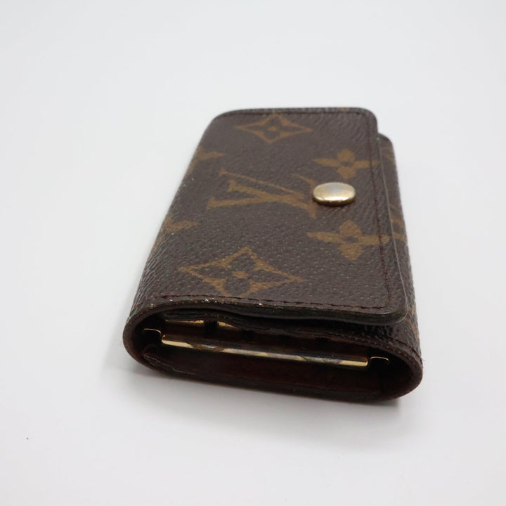 Louis Vuitton Brown Monogram 4 Key Holder Purse - Lux Central