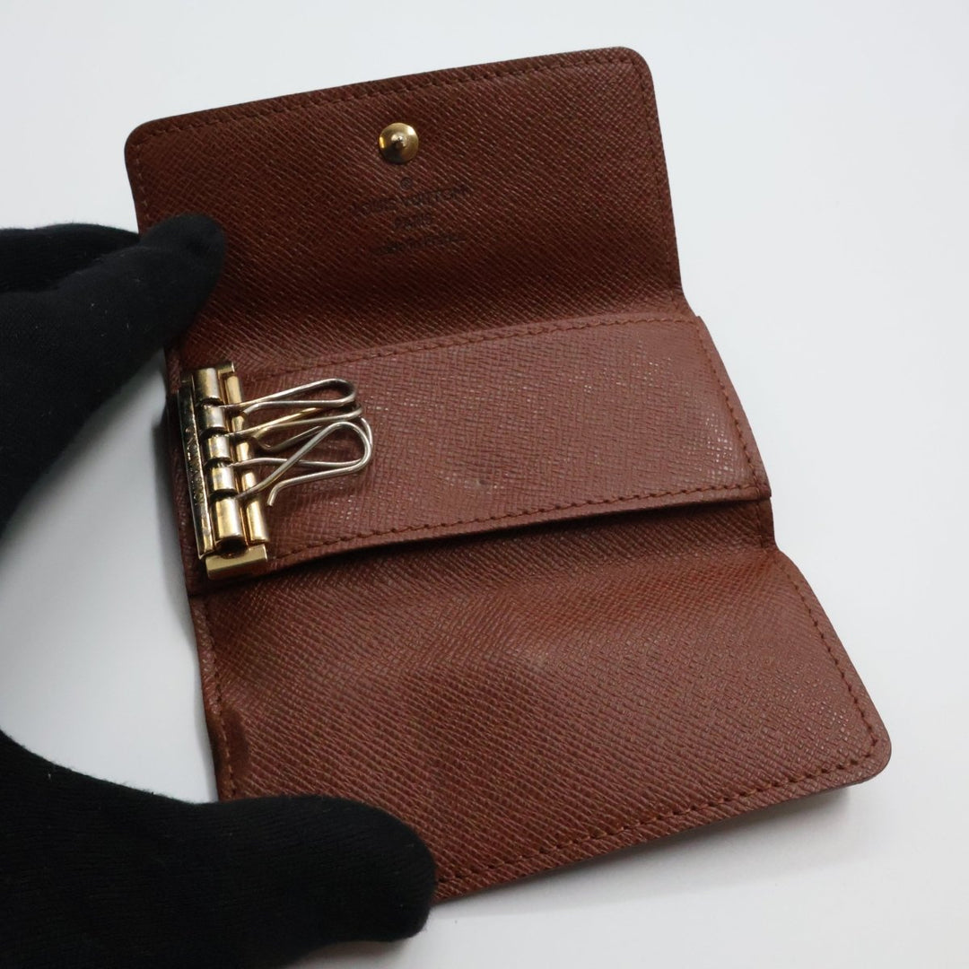 Louis Vuitton Brown Monogram 4 Key Holder Purse - Lux Central