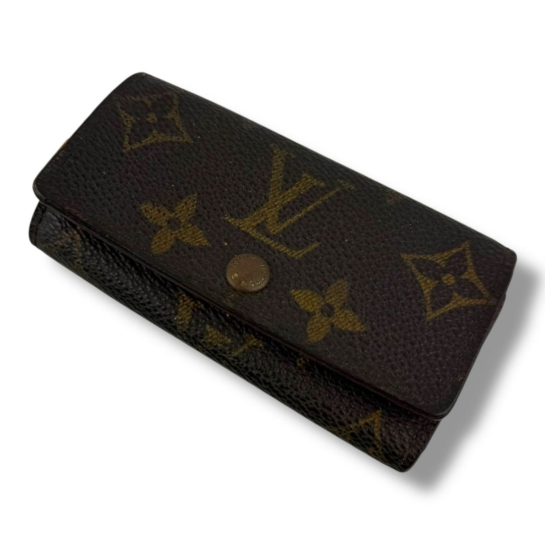 Louis Vuitton Brown Monogram 4 Key Holder Purse - Lux Central