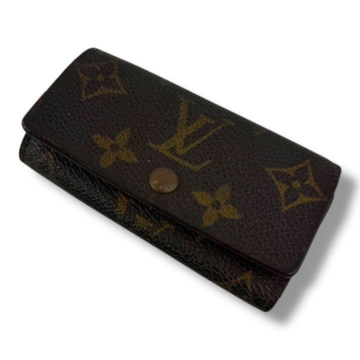 Louis Vuitton Brown Monogram 4 Key Holder Purse - Lux Central