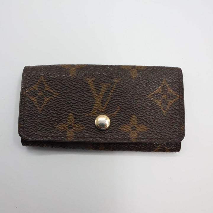 Louis Vuitton Brown Monogram 4 Key Holder Purse - Lux Central