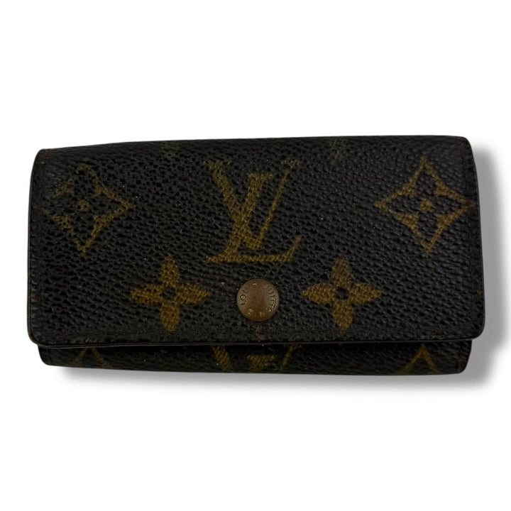 Louis Vuitton Brown Monogram 4 Key Holder Purse - Lux Central