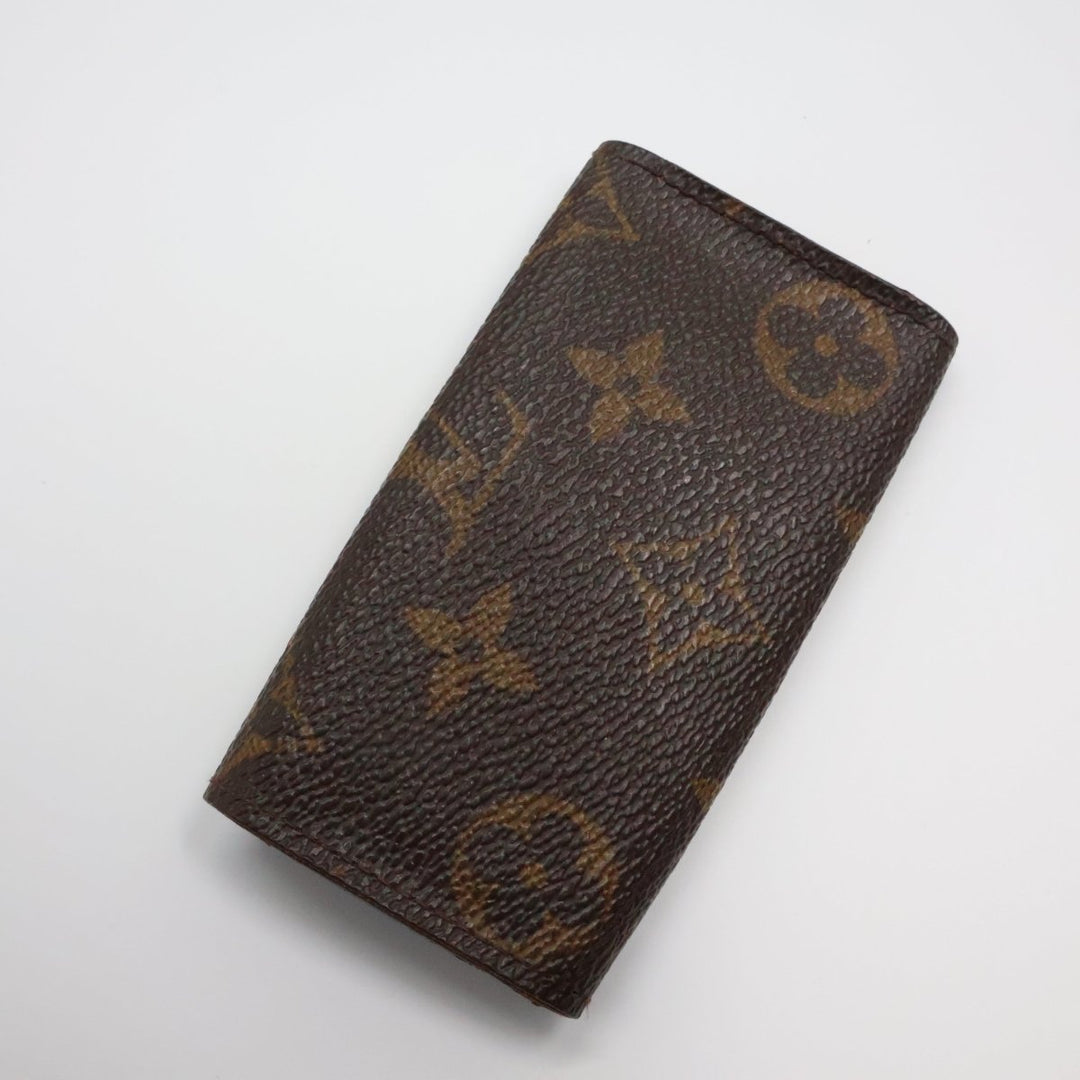 Louis Vuitton Brown Monogram 4 Key Holder Purse - Lux Central