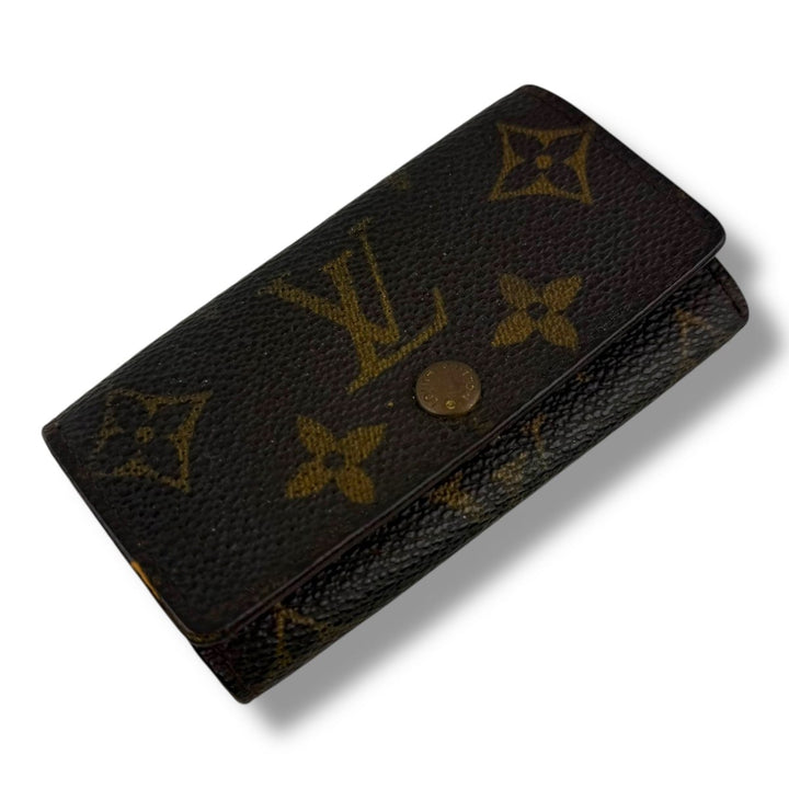 Louis Vuitton Brown Monogram 4 Key Holder Purse - Lux Central