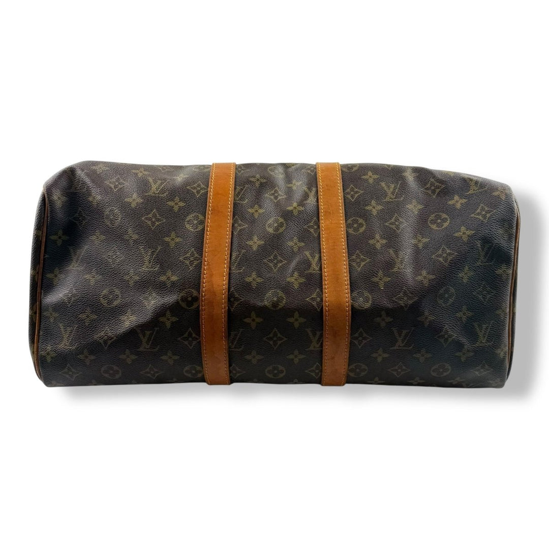 Louis Vuitton Brown Monogram 45 Keepall Duffle Bag - Lux Central
