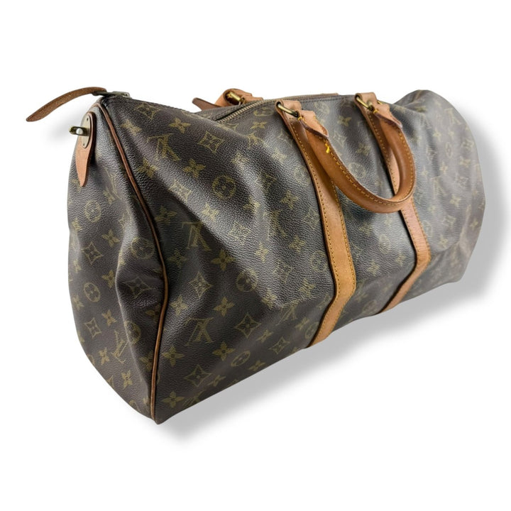Louis Vuitton Brown Monogram 45 Keepall Duffle Bag - Lux Central