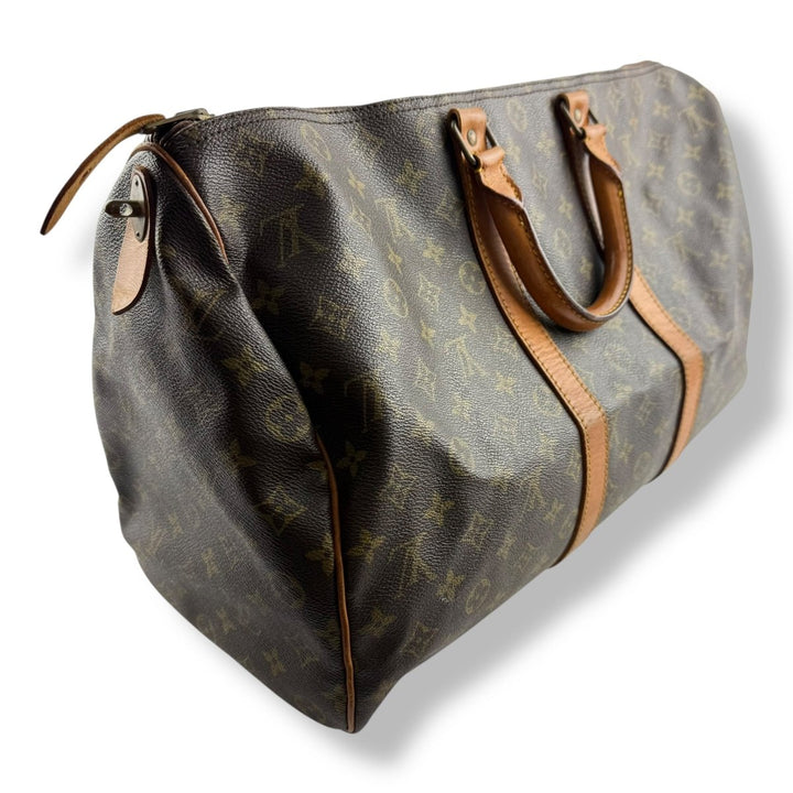 Louis Vuitton Brown Monogram 45 Keepall Duffle Bag - Lux Central
