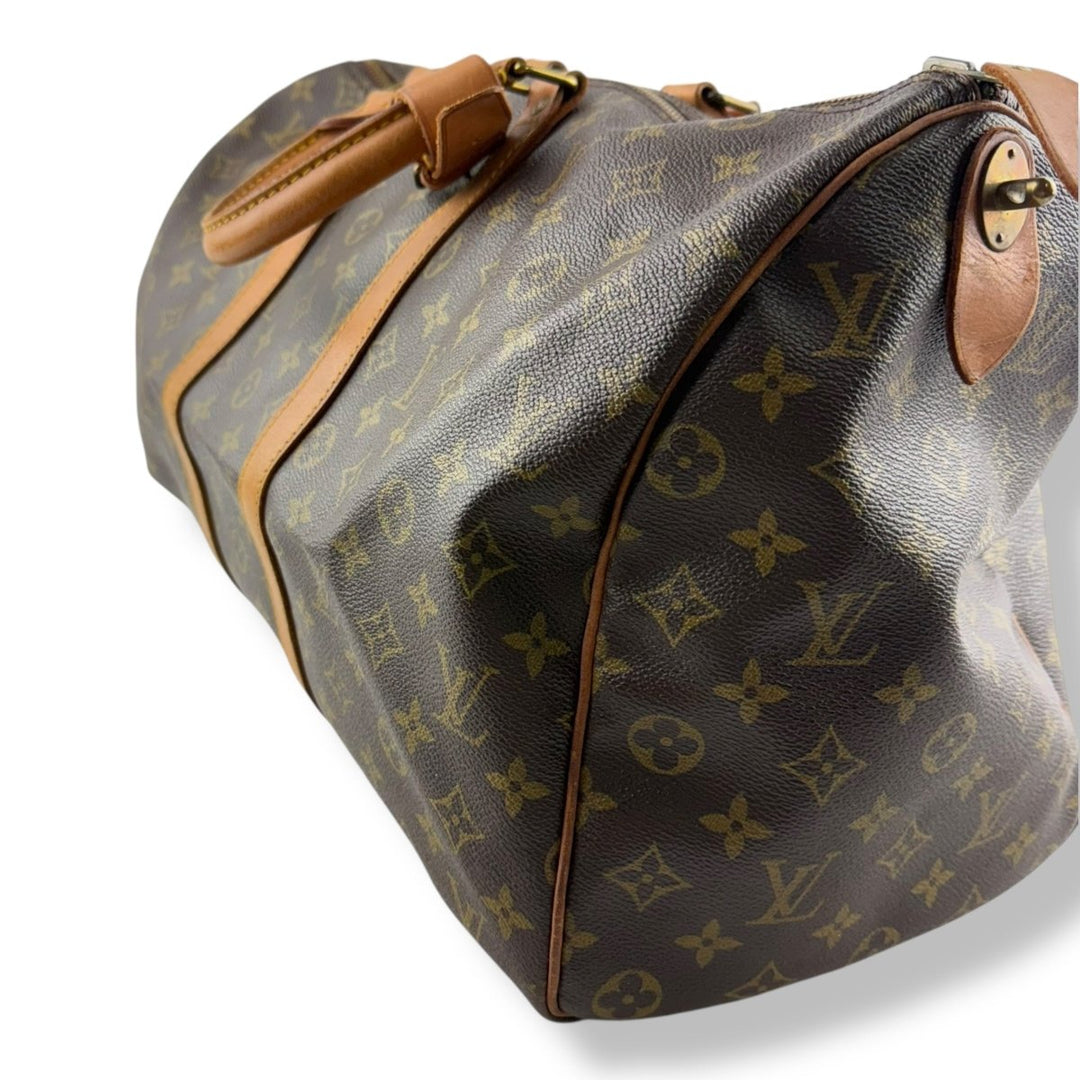 Louis Vuitton Brown Monogram 45 Keepall Duffle Bag - Lux Central