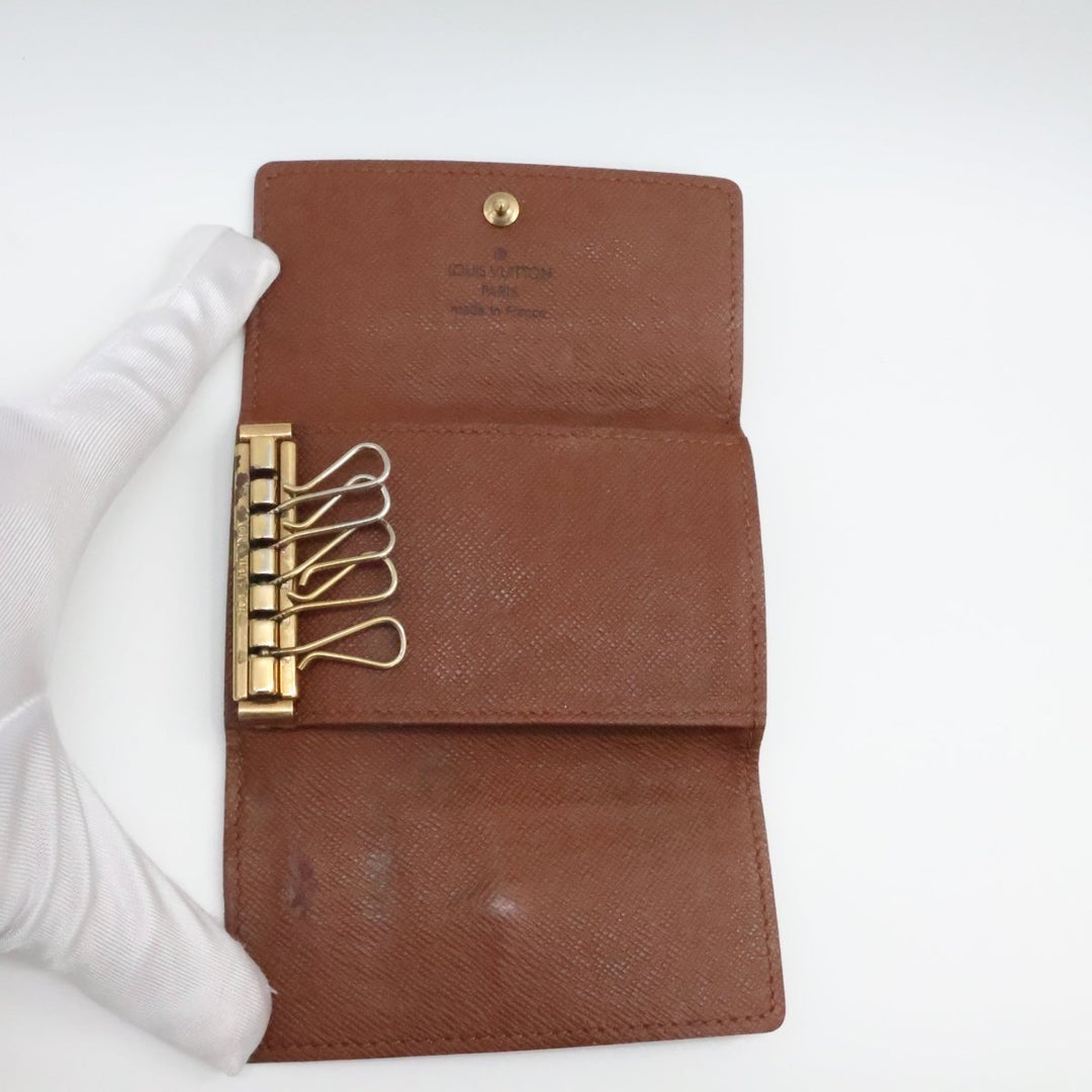 Louis Vuitton Brown Monogram 5 Key Holder Purse - Lux Central