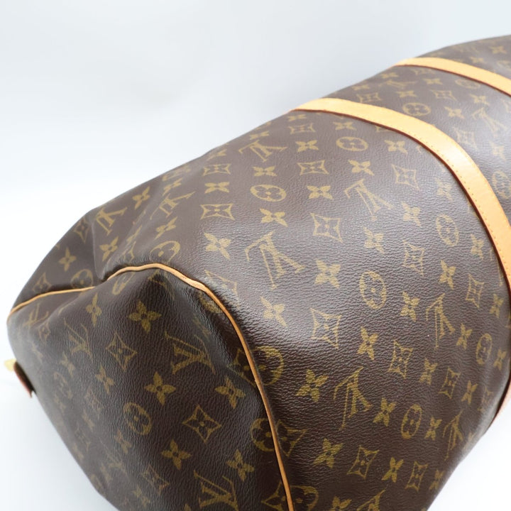 Louis Vuitton Brown Monogram 55 Keepall Duffle Bag - Lux Central
