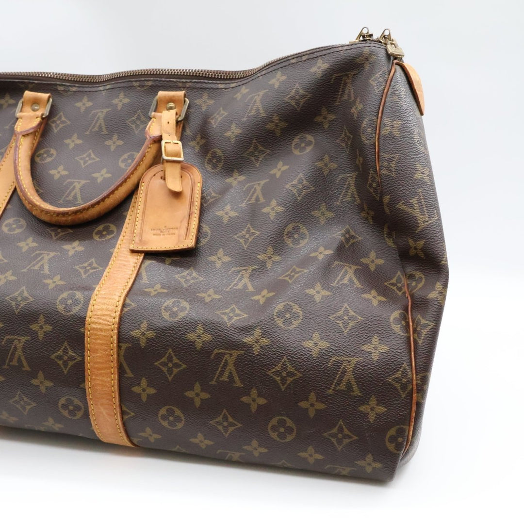 Louis Vuitton Brown Monogram 55 Keepall Duffle Bag - Lux Central