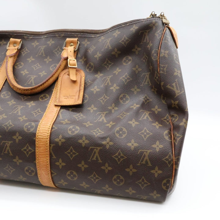 Louis Vuitton Brown Monogram 55 Keepall Duffle Bag - Lux Central