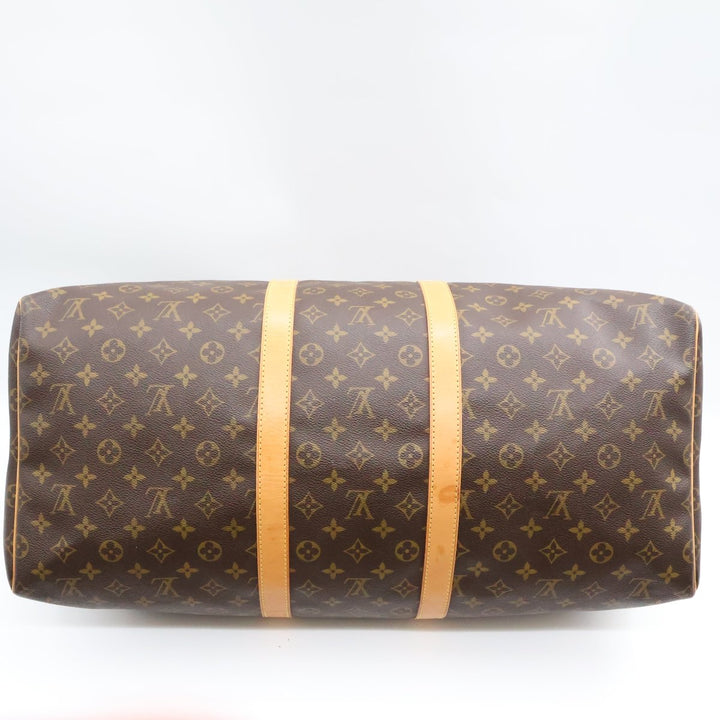 Louis Vuitton Brown Monogram 55 Keepall Duffle Bag - Lux Central