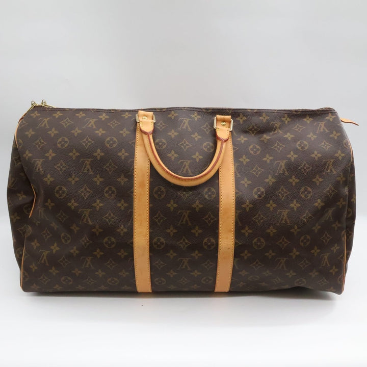 Louis Vuitton Brown Monogram 55 Keepall Duffle Bag - Lux Central