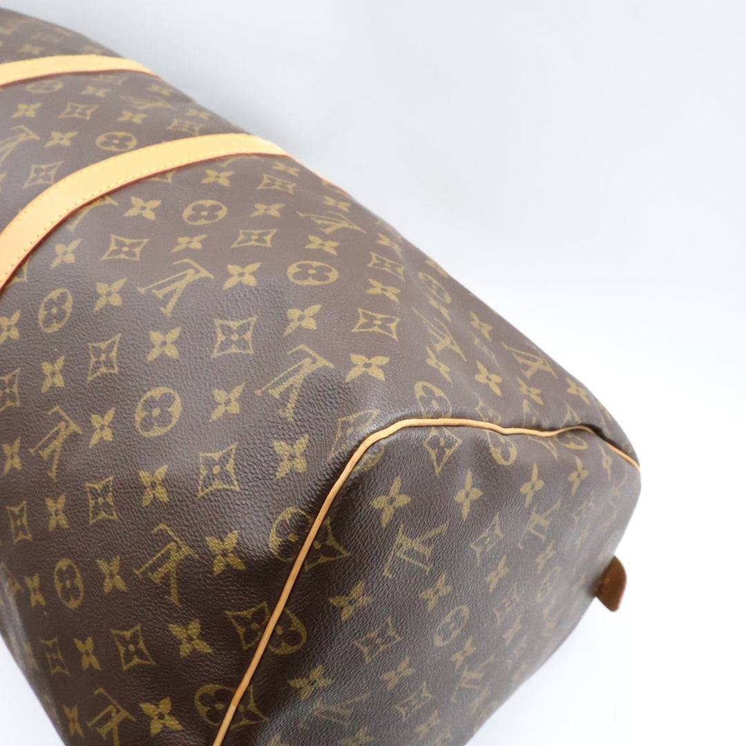 Louis Vuitton Brown Monogram 55 Keepall Duffle Bag - Lux Central