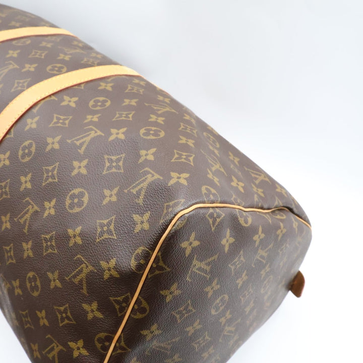 Louis Vuitton Brown Monogram 55 Keepall Duffle Bag - Lux Central