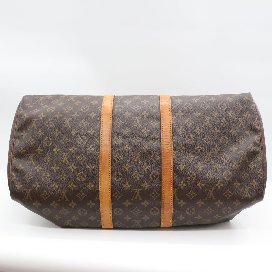 Louis Vuitton Brown Monogram 55 Keepall Duffle Bag - Lux Central