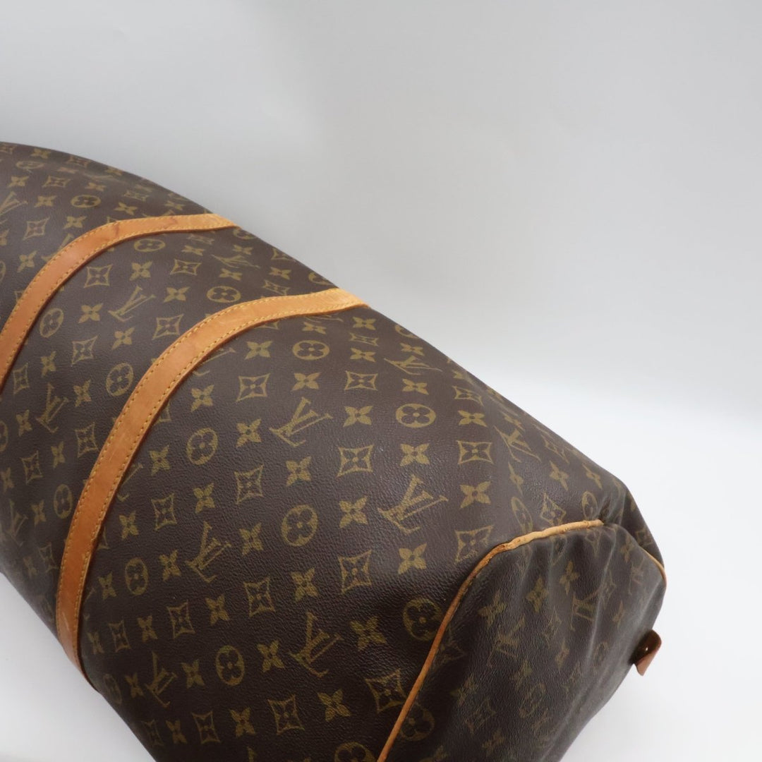 Louis Vuitton Brown Monogram 55 Keepall Duffle Bag - Lux Central