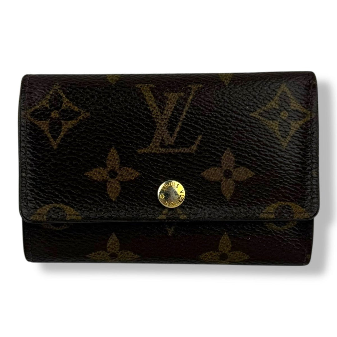 Louis Vuitton Brown Monogram 6 Key Holder Purse - Lux Central