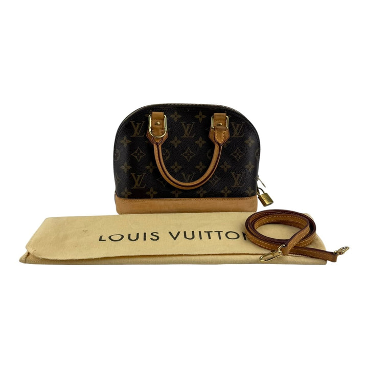 Louis Vuitton Brown Monogram Alma BB Handbag - Lux Central