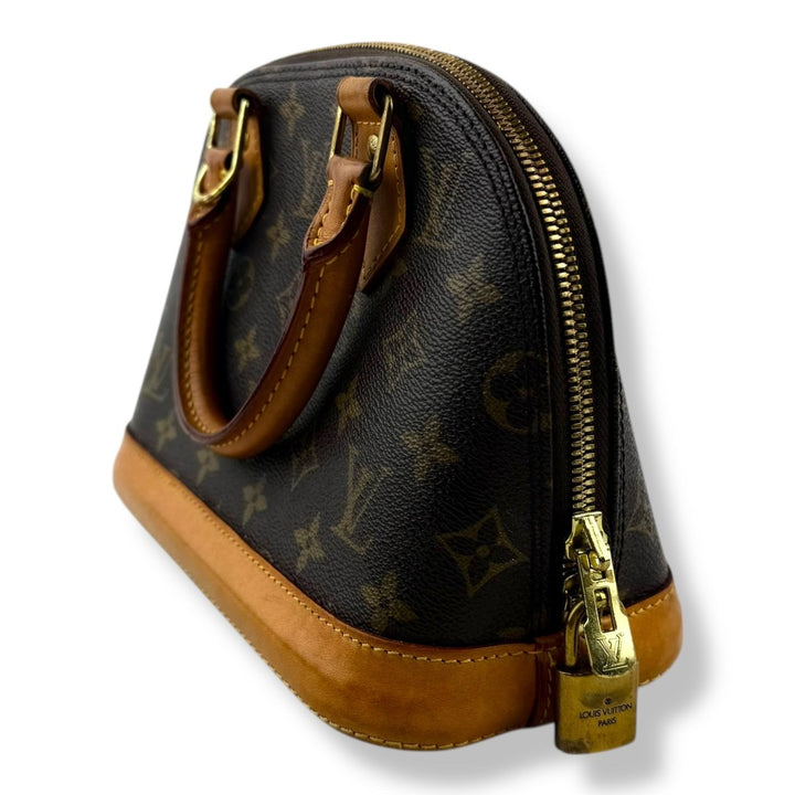 Louis Vuitton Brown Monogram Alma BB Handbag - Lux Central