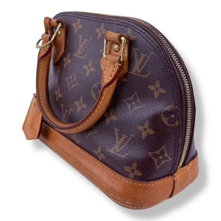 Louis Vuitton Brown Monogram Alma BB Handbag - Lux Central