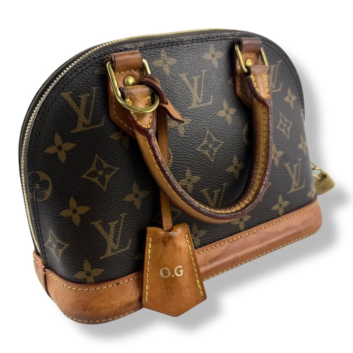 Louis Vuitton Brown Monogram Alma BB Handbag - Lux Central
