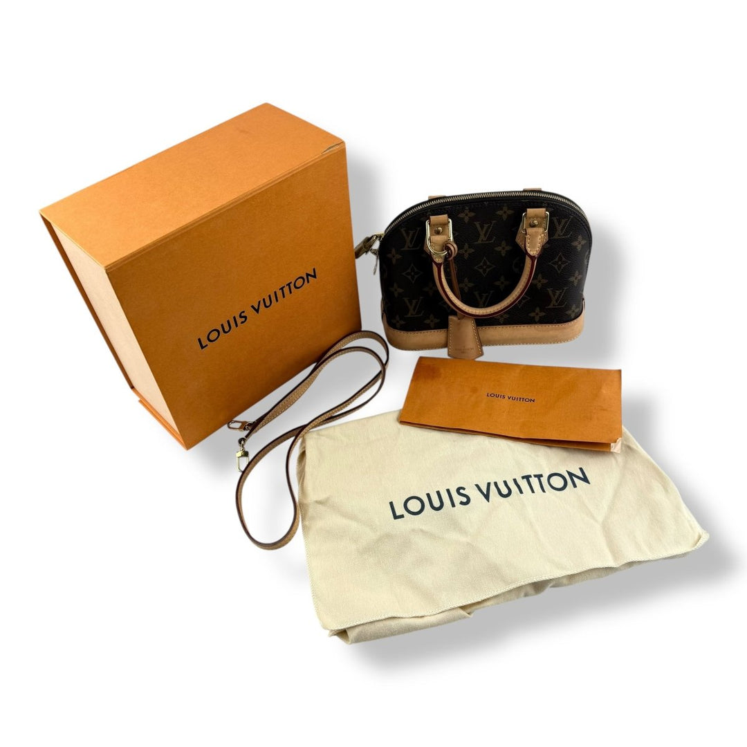 Louis Vuitton Brown Monogram Alma BB Handbag - Lux Central