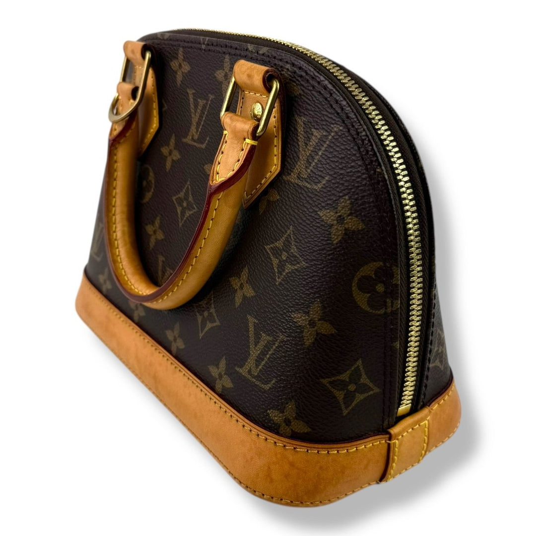 Louis Vuitton Brown Monogram Alma BB Handbag - Lux Central