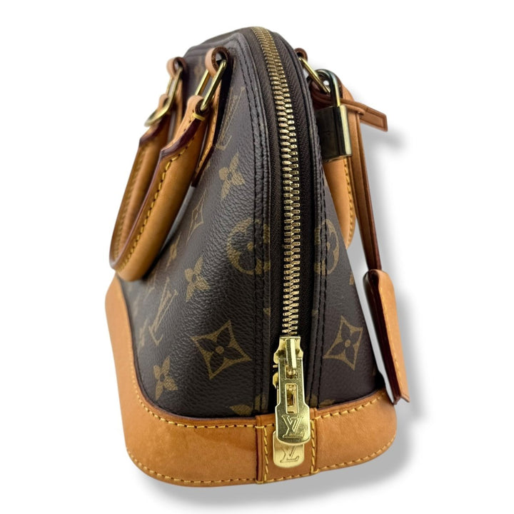 Louis Vuitton Brown Monogram Alma BB Handbag - Lux Central