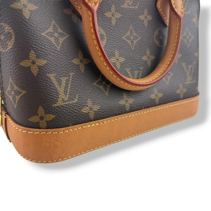 Louis Vuitton Brown Monogram Alma BB Handbag - Lux Central