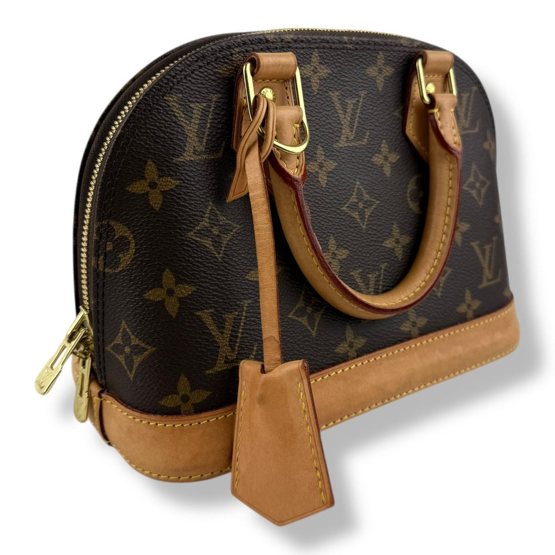 Louis Vuitton Brown Monogram Alma BB Handbag - Lux Central
